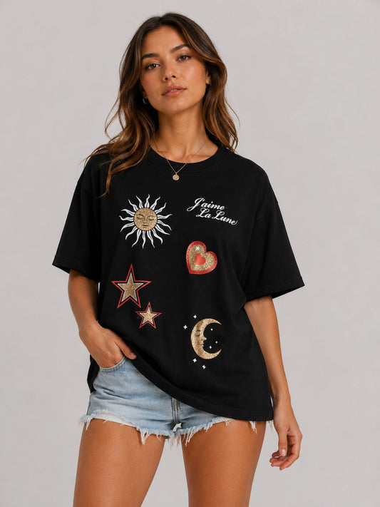 Celestial Inspired Artwork Graphic T-Shirt