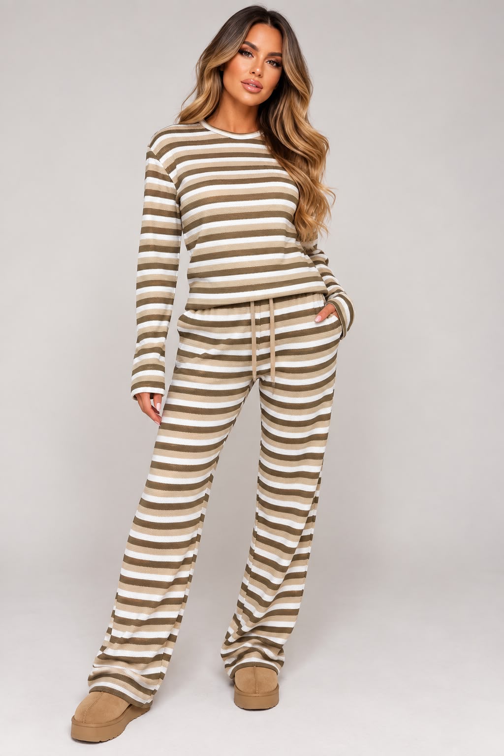 Multi Stripe Top & Trouser Co-Ord