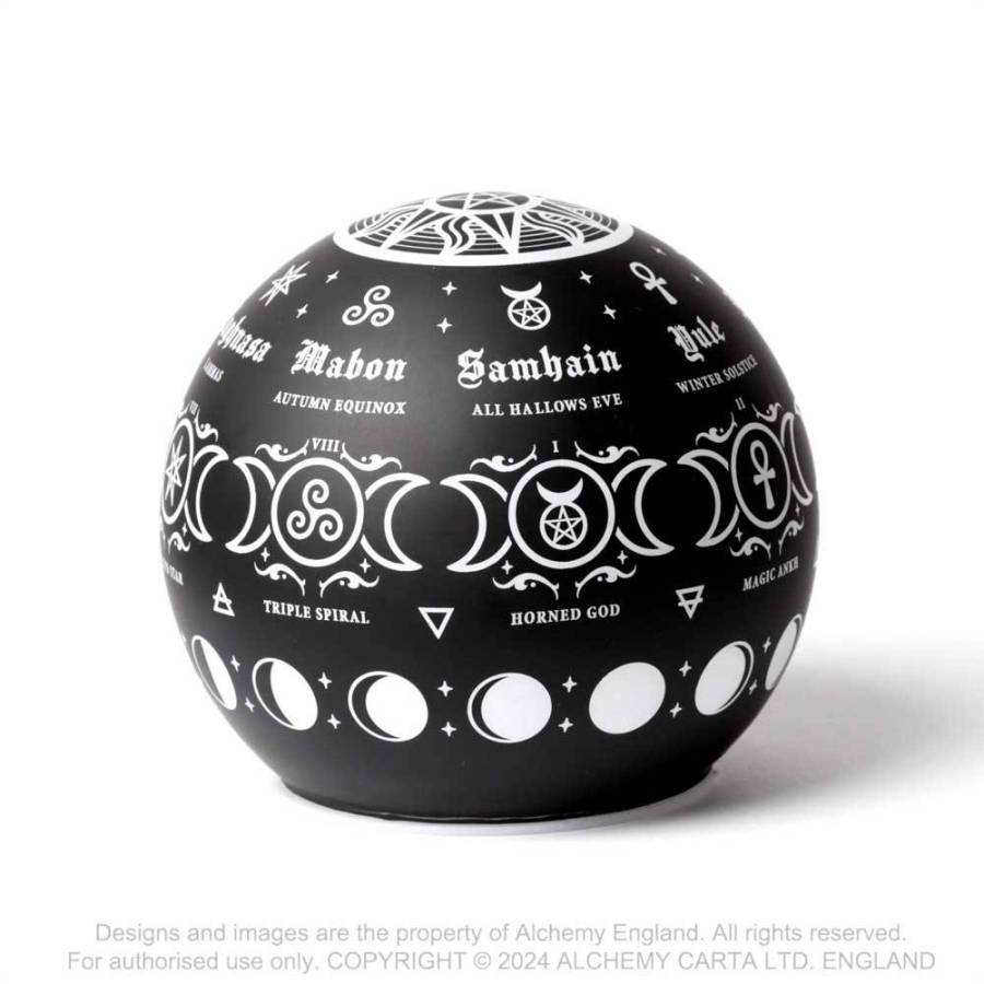 Alchemy Pagan Calendar Globe LED Light