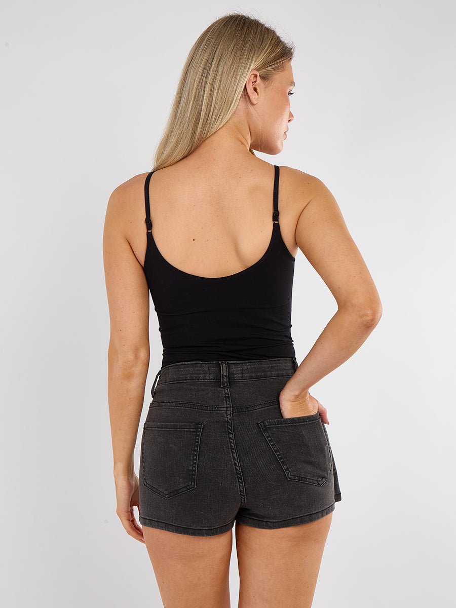 High Waisted Denim Shorts