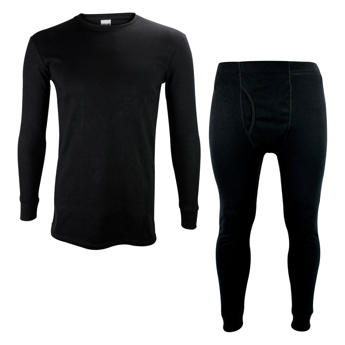 Mens Thermal Underwear Set | Fleece Lined Top & Long Johns Set
