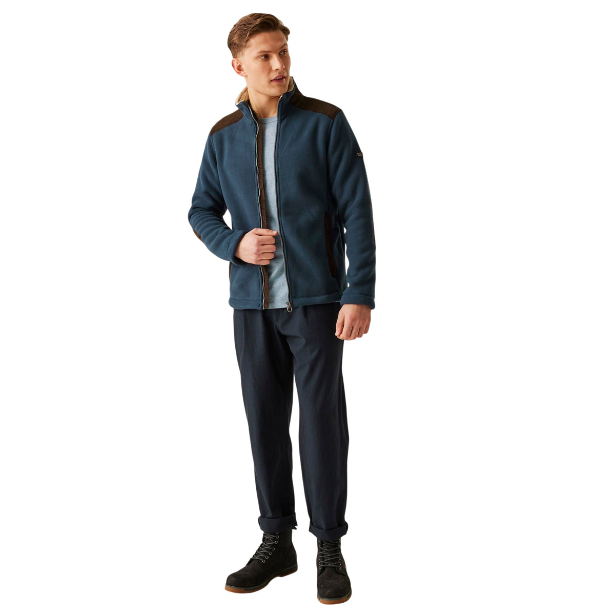 Mens Regatta Faversham Full Zip Fleece Lined Jacket