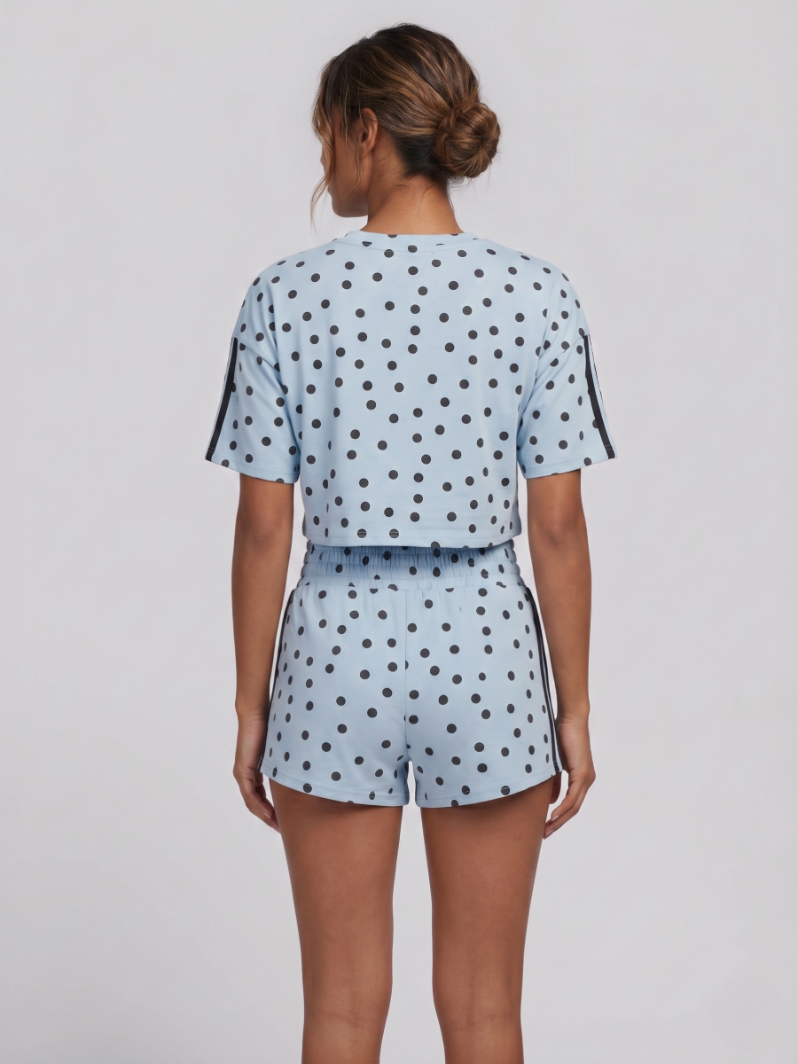 Polka Dot Short Sleeve Top & Shorts Co-Ord