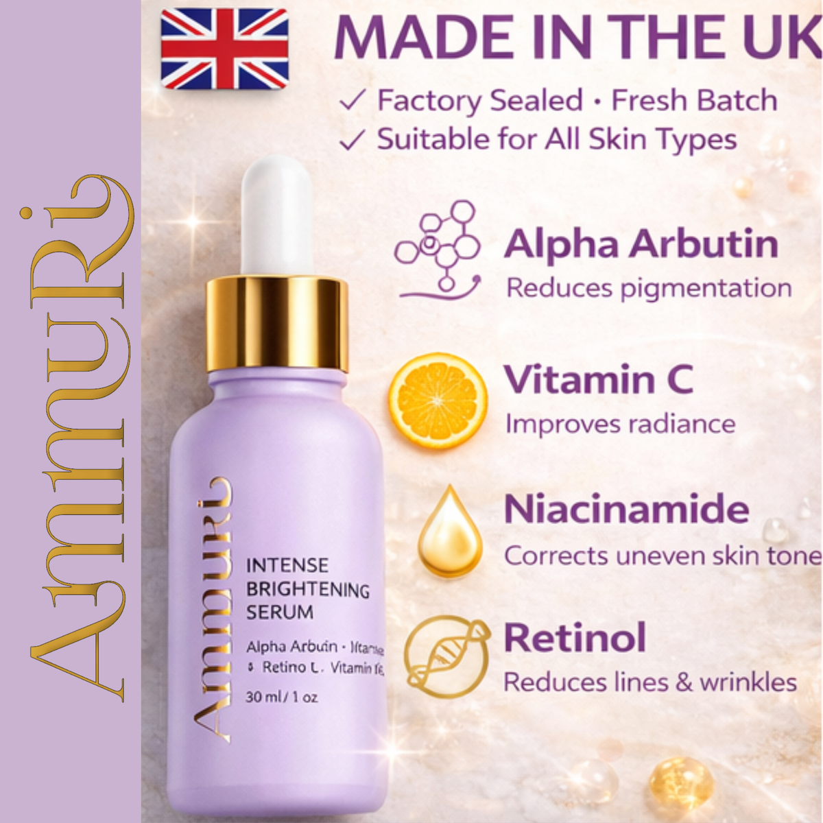 Kojic Acid & Alpha Arbutin Dark Spot Corrector Serum | Ammuri
