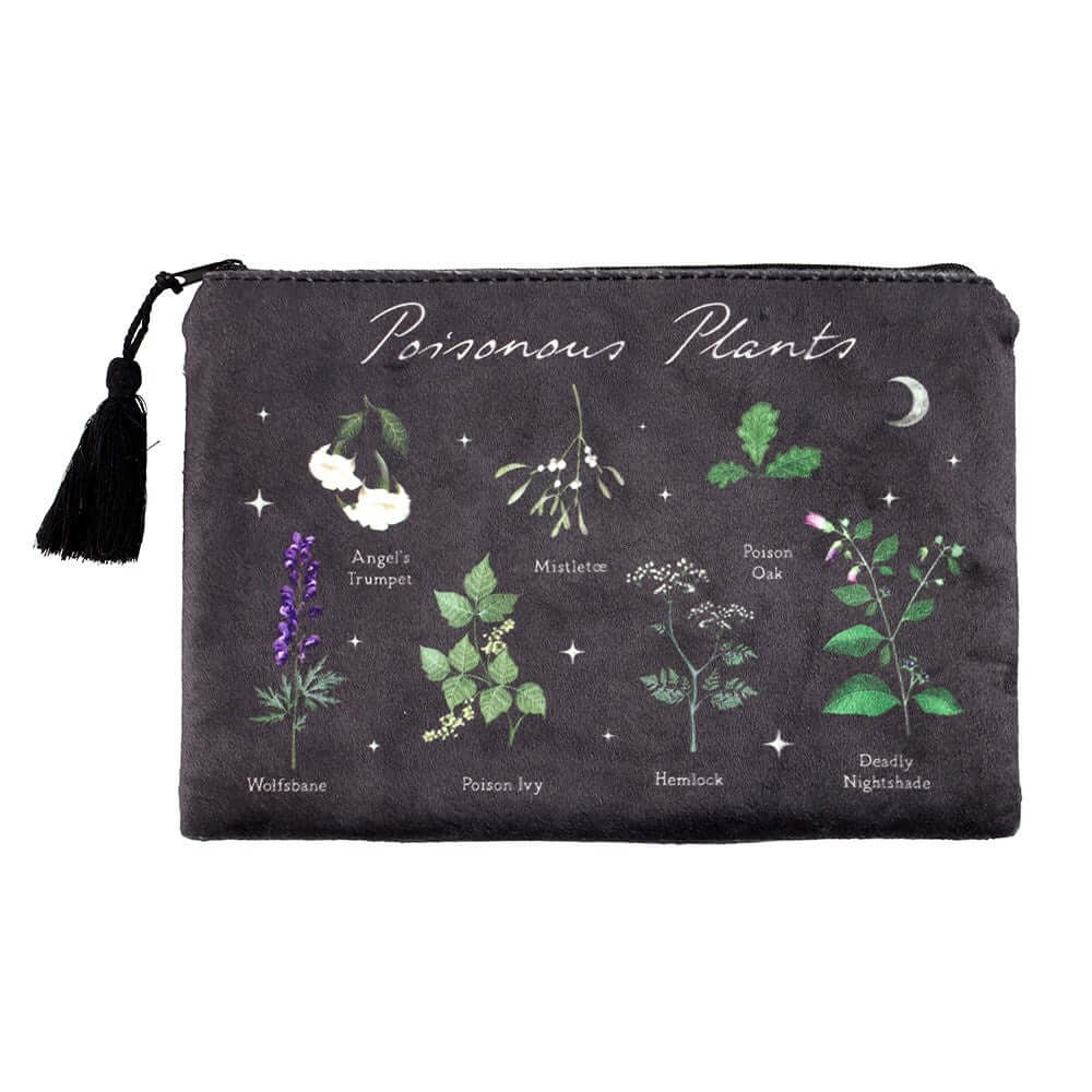 Gothic Gifts Poisonous  Plants Makeup Bag