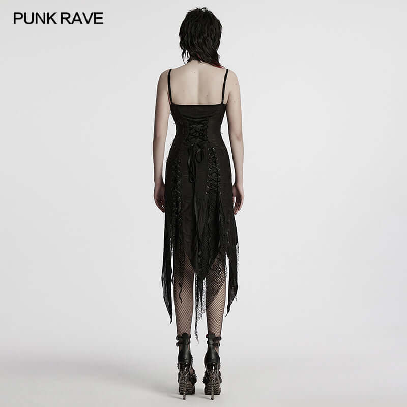 Punk Rave  Honey Irregular Split Dress