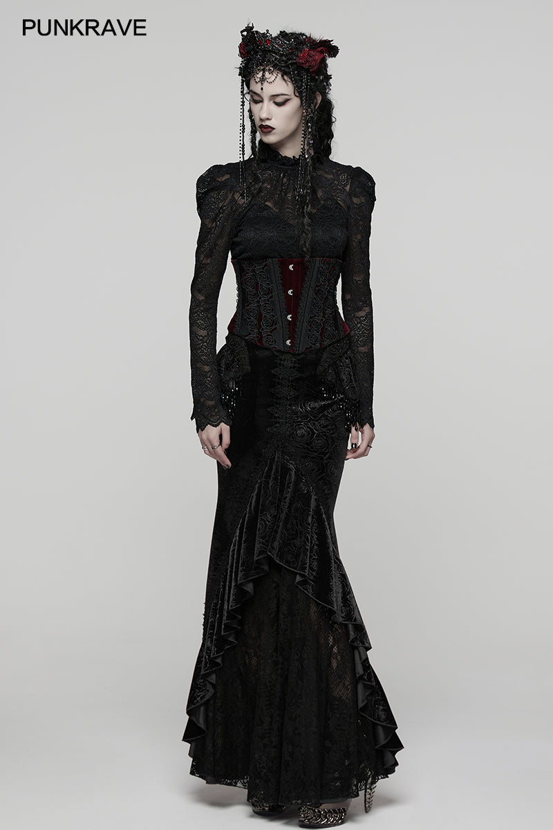 Punk Rave Goth Gorgeous Fishtail Skirt