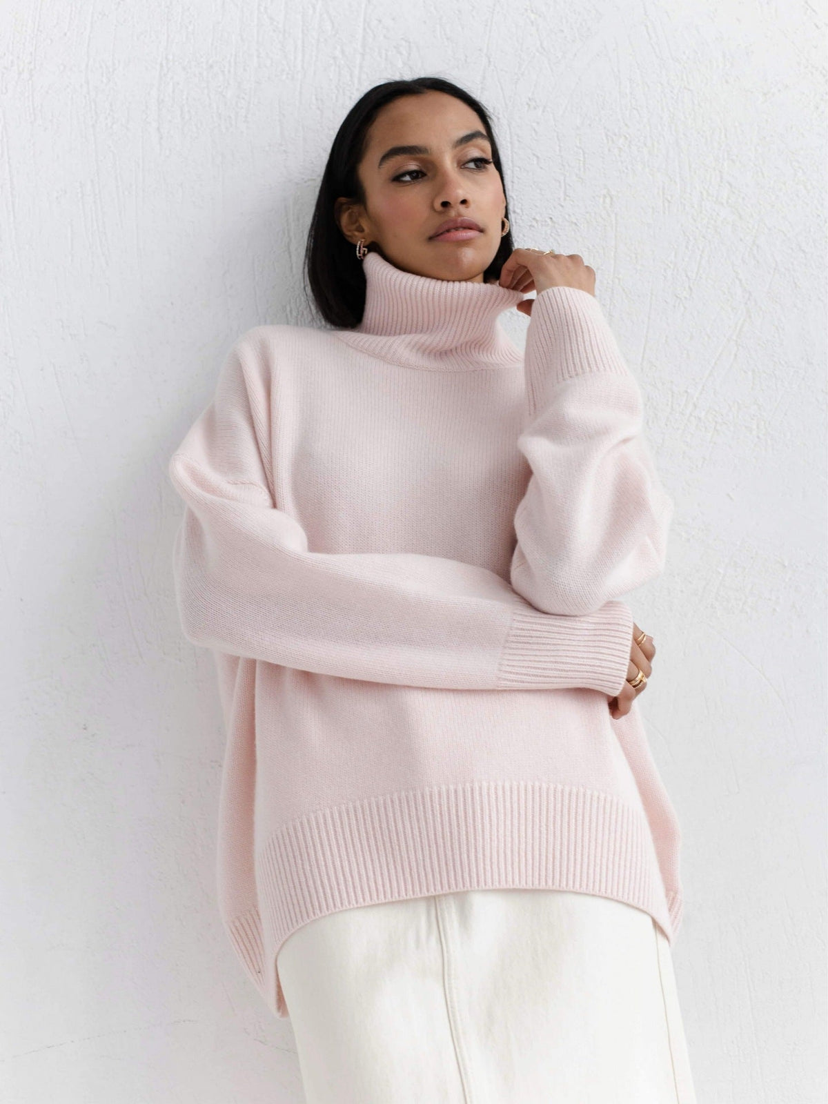 Women's Turtleneck Sweater - Soft Long Sleeve Pullover for Winter | Premium Knit Top
