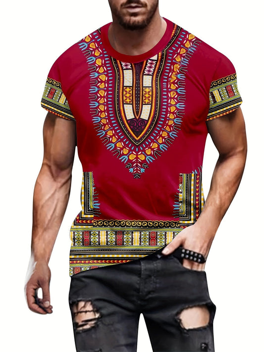 Lightweight Polyester Printed Tee – Casual Wear