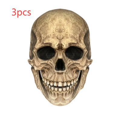 Halloween Movable Mouth Skull Mask Helmet Mouth Movable Skull Full Head Skull Mask
