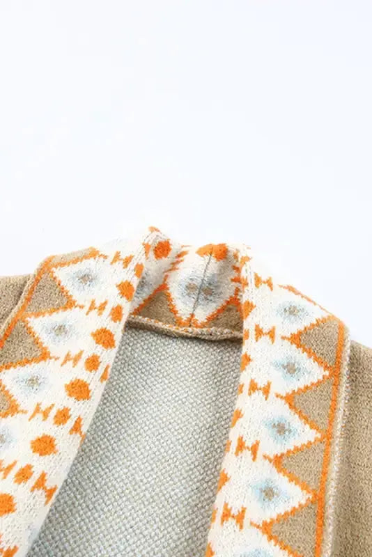 Aztec Print Duster Cardigan Women UK