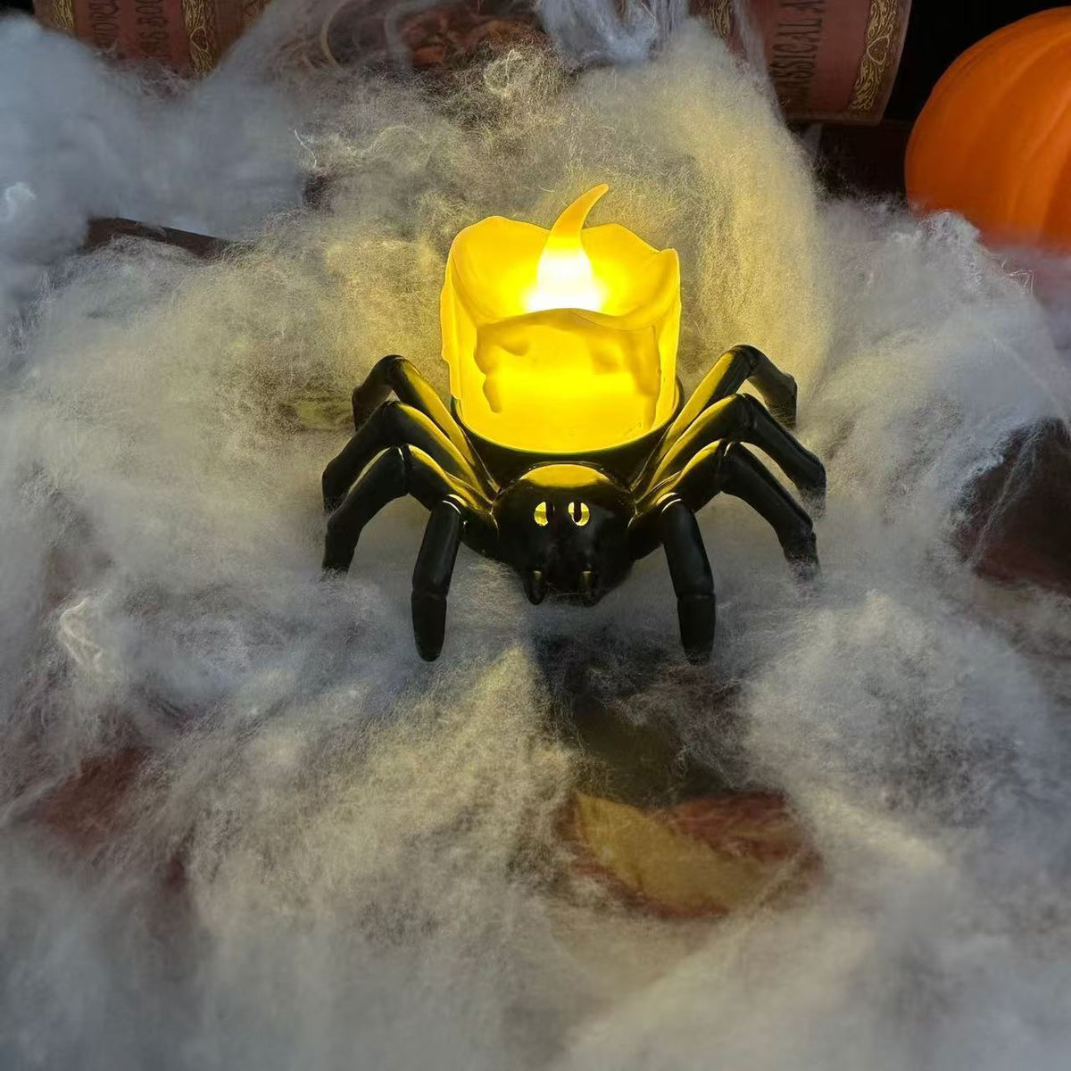 Halloween Pumpkin Spider Candle Light Decoration Props