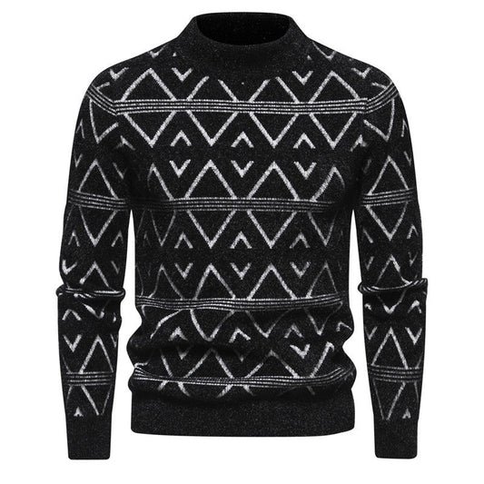 Men's Round Neck Pullover Thick Sweater