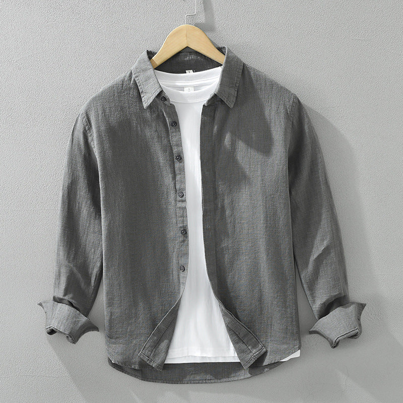 Men’s Linen Collar Shirt