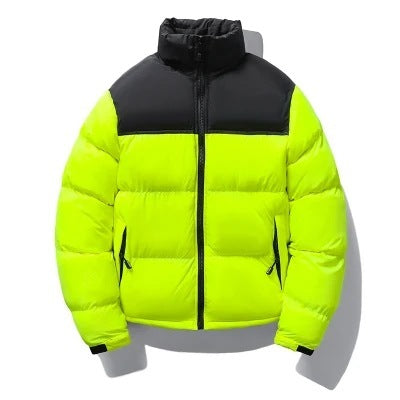 Couple’s Short Cotton-Padded Men’s Stand-Up Collar Thermal Coat – Stylish Winter Jacket