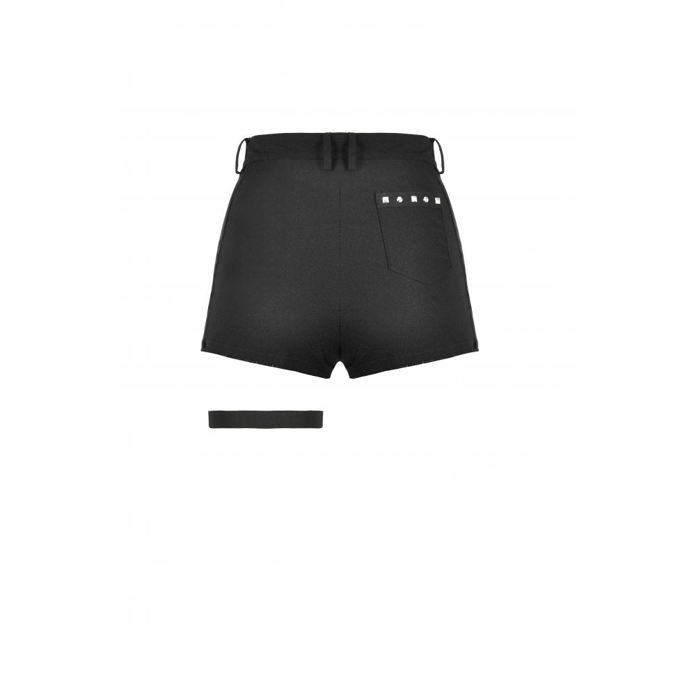 Dark in Love Gwen Pleated Garter Shorts