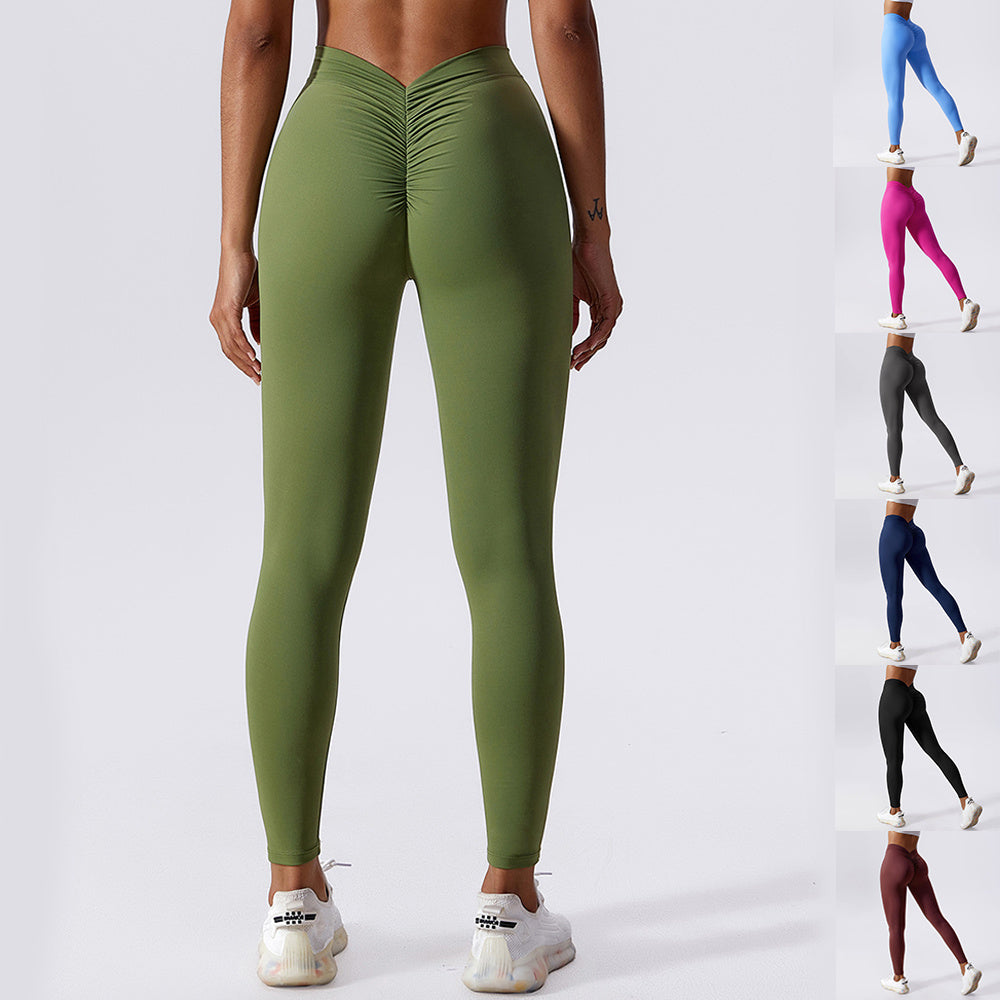 Women’s Slim Fit Yoga Leggings – Breathable, Quick-Dry & Peach Hip Lift Design