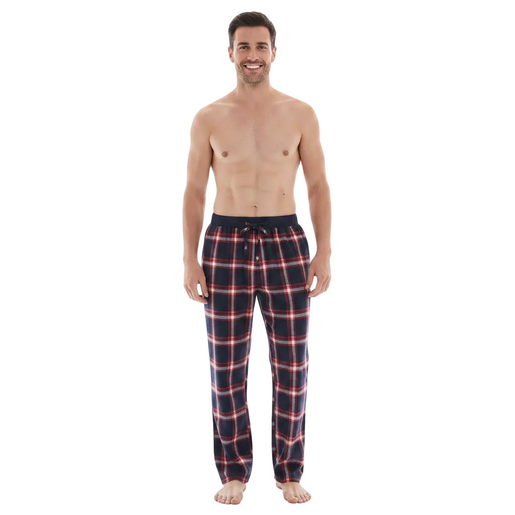 Men's Flannel Pyjama Bottoms - Unmatched Comfort and Style, Pack of 2