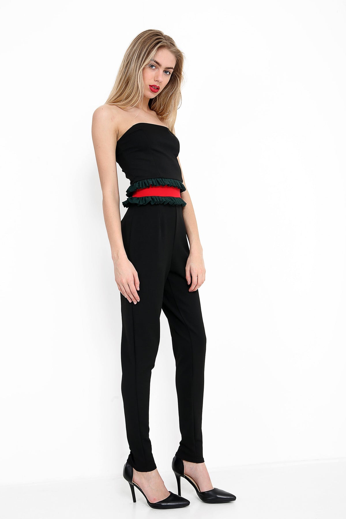 Bandeau Ruffle Jumpsuit