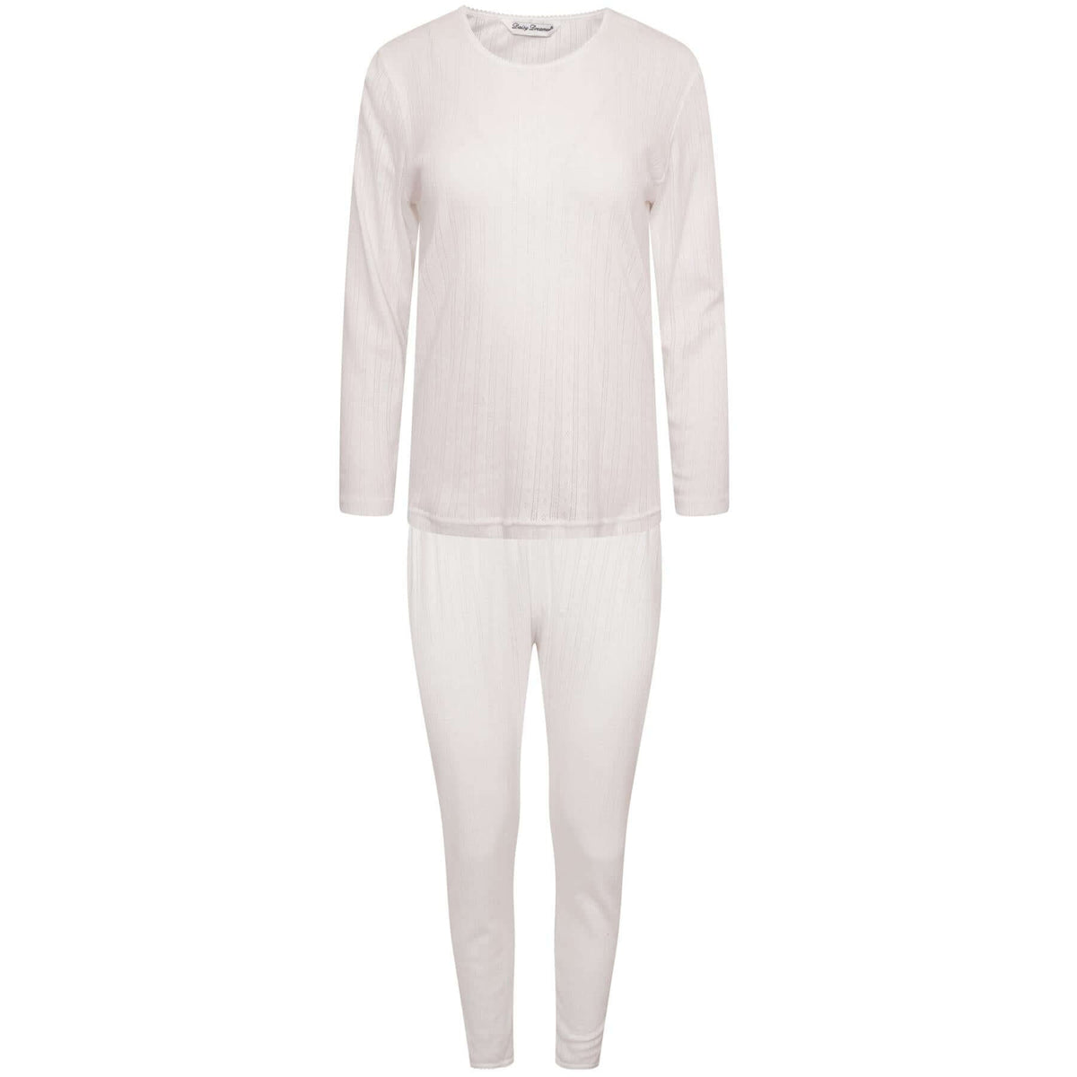Daisy Dreamer Girls Thermal Underwear Set Long Sleeve Top And Long Jane Pants Cotton Rich