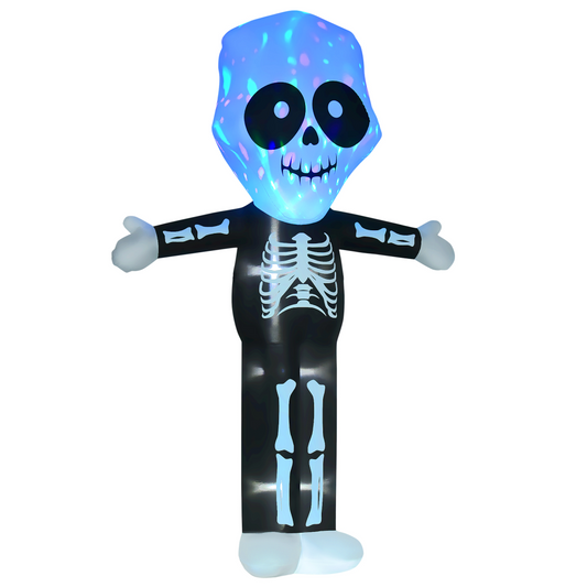 3M Halloween Inflatable Skeleton Ghost LED Lighted Décor Outdoor Indoor