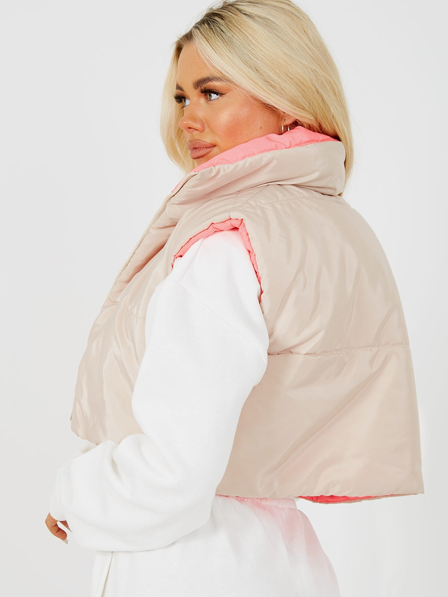 Reversible Padded Cropped Gilet