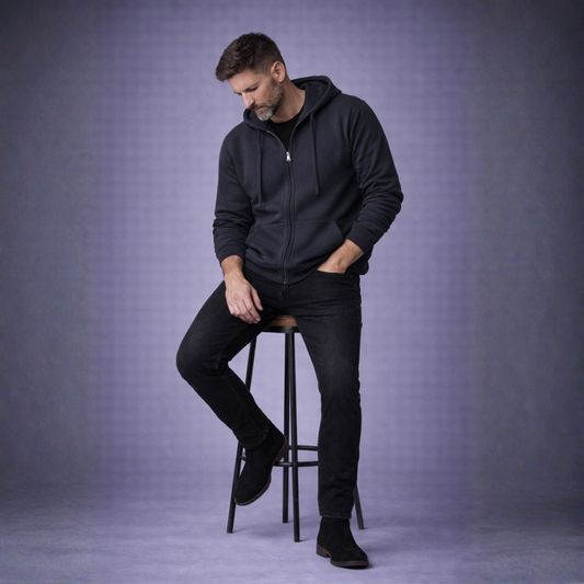 Men's Premium Cotton Zip-Up Hoodie