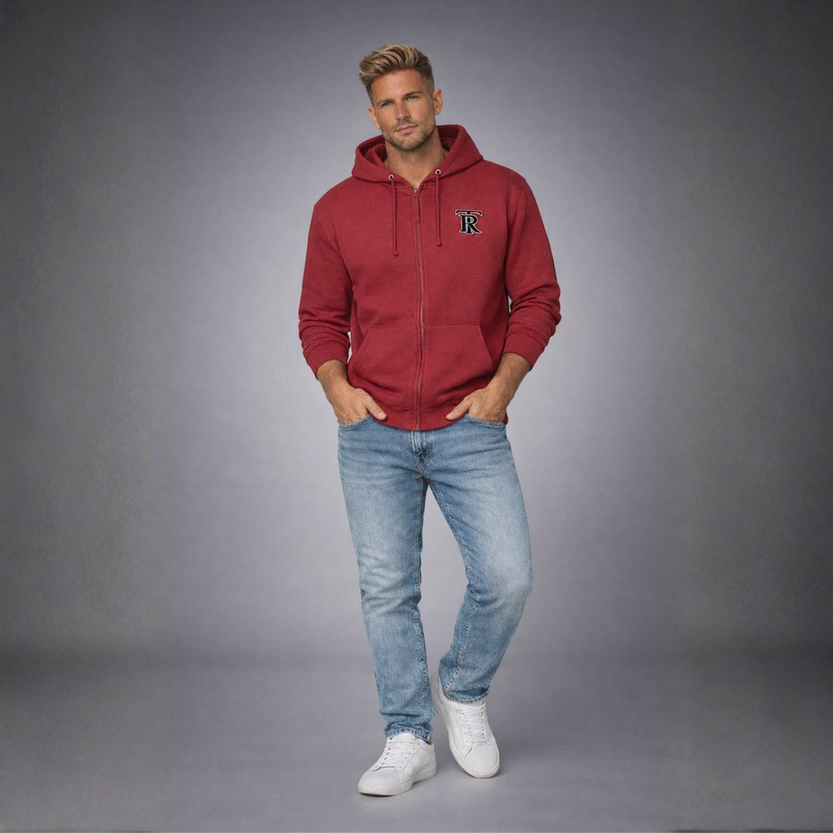 Thornbridge Rowe Men's Premium Cotton Zip-Up Hoodie