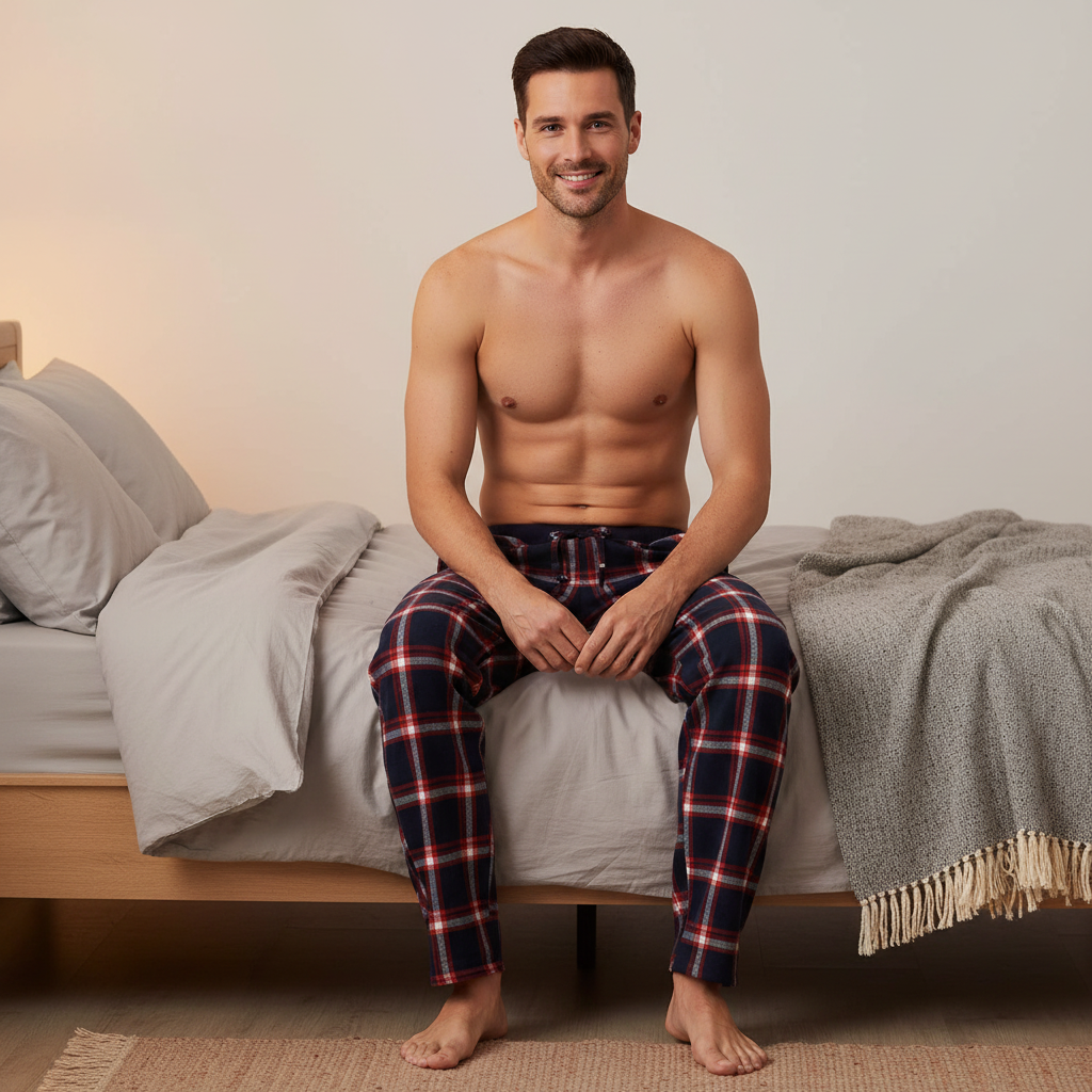 Men's Flannel Pyjama Bottoms - Unmatched Comfort and Style, Pack of 2