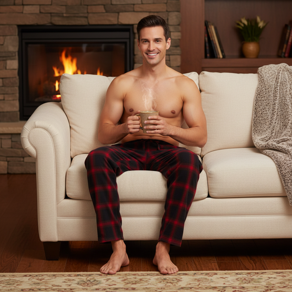 Men's Flannel Pyjama Bottoms - Unmatched Comfort and Style, Pack of 2