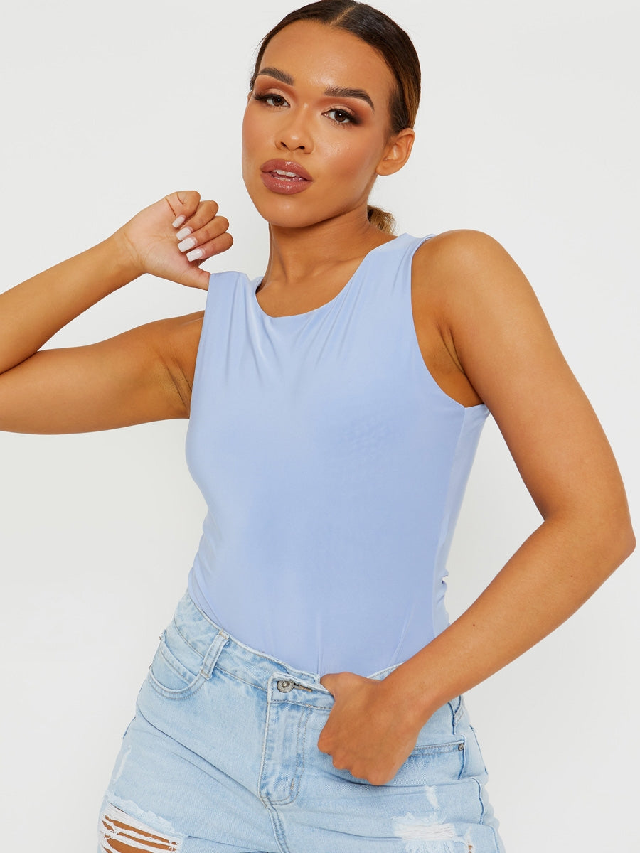 Slinky Racer Back Sleeveless Bodysuit