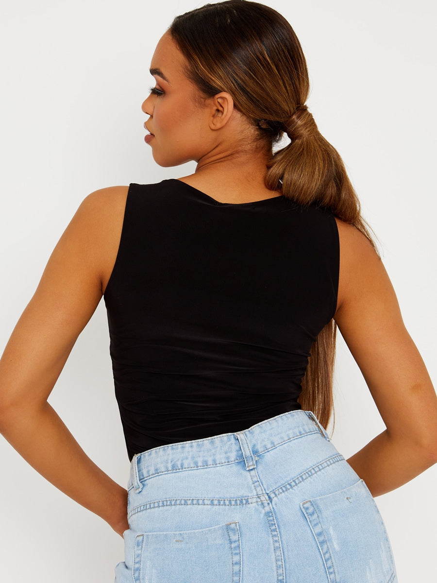 Slinky Racer Back Sleeveless Bodysuit