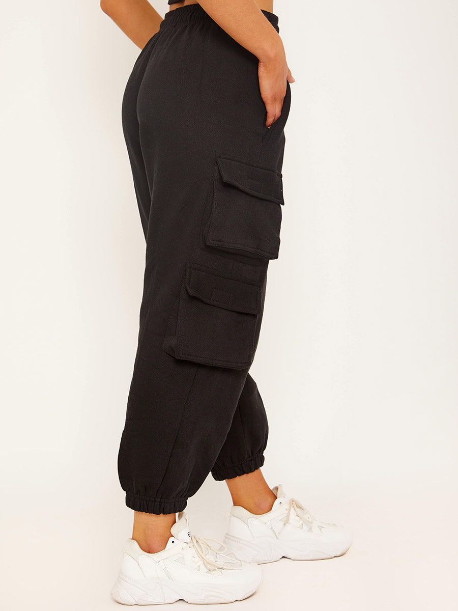 Utility Pocket Fleeced Cargo Jogger