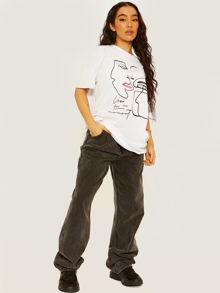 Face Graphic Print T-Shirt