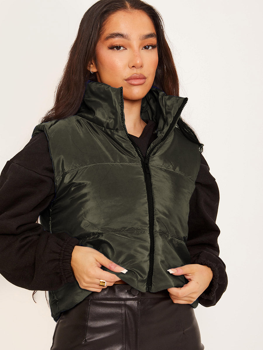 Padded Cropped Gilet