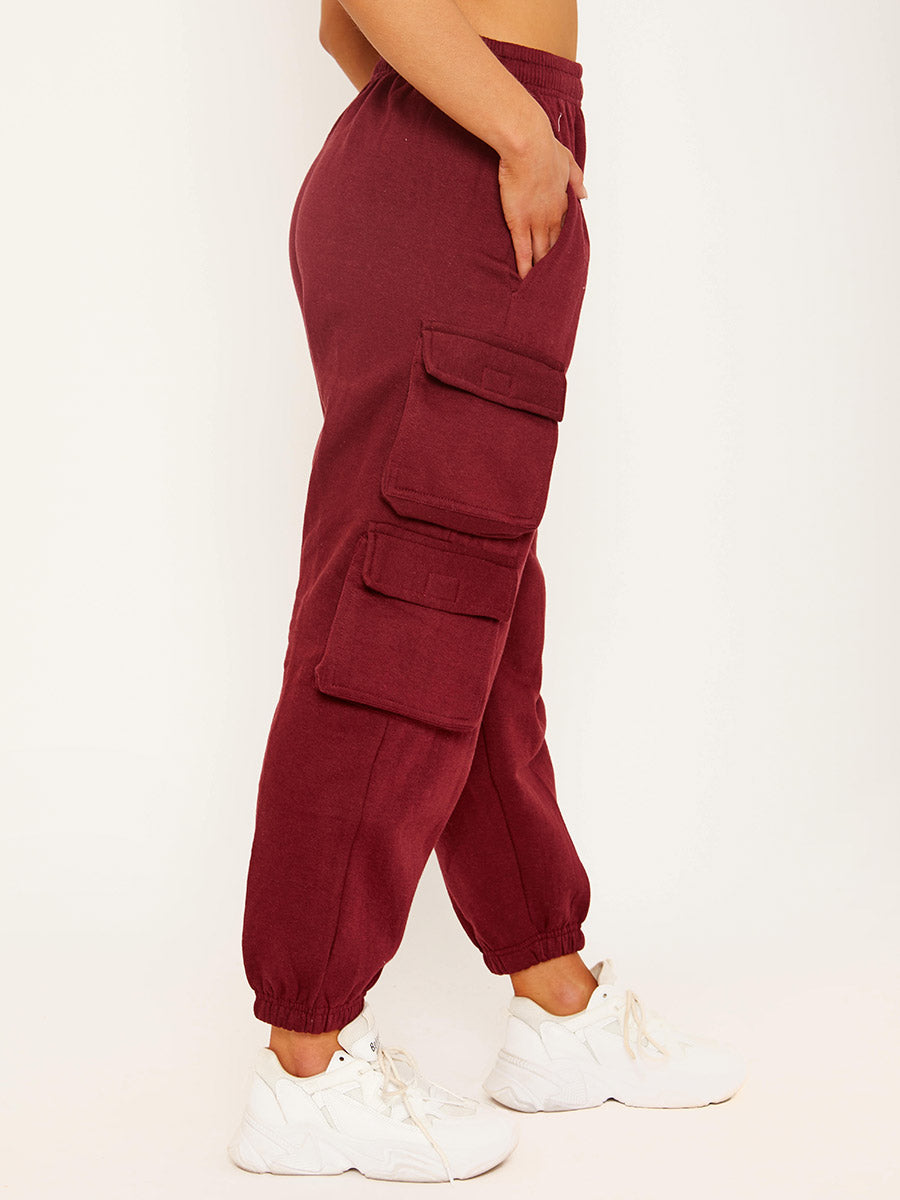 Fleeced Crop Top & Cargo Jogger Co-ord