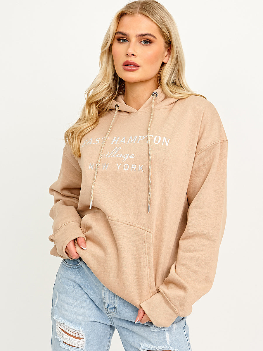 Embroidered East Hampton Hoodie
