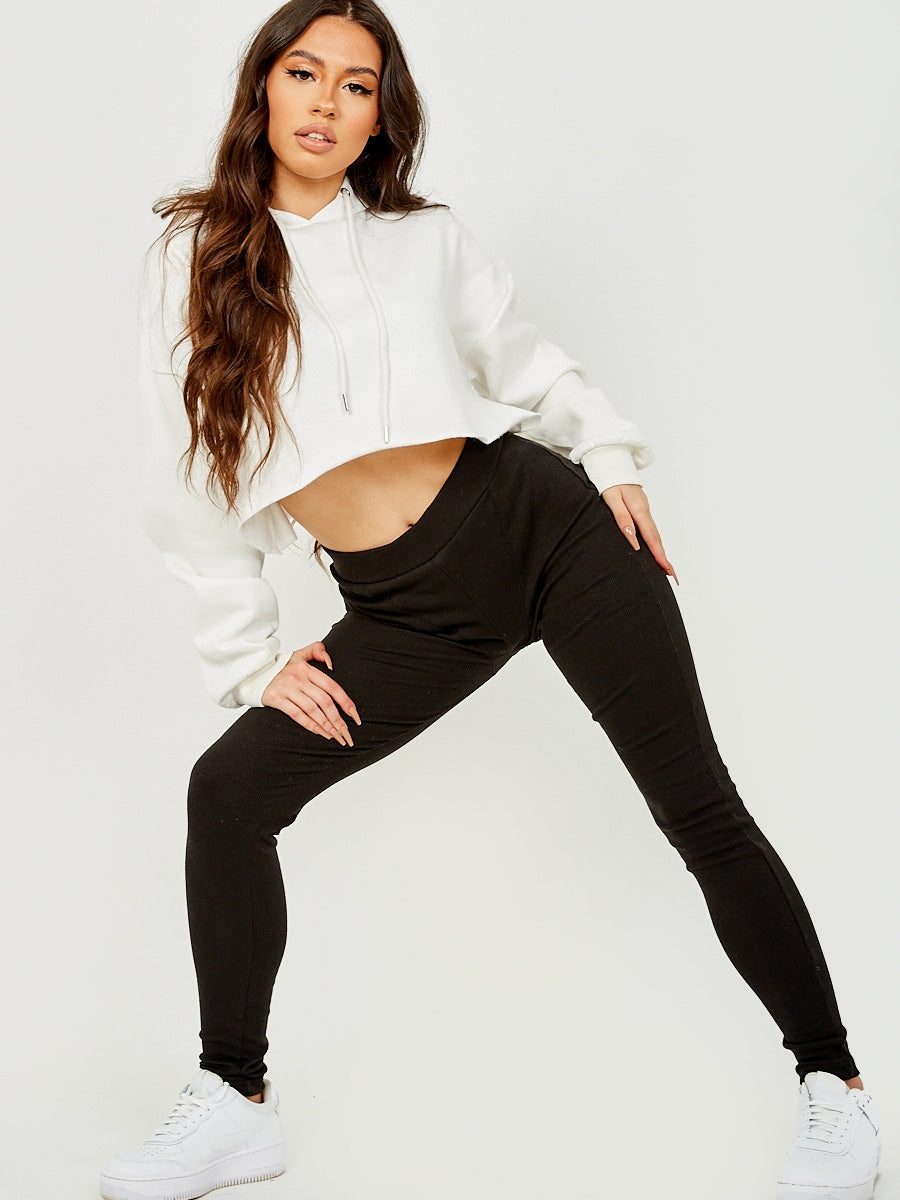 Seam Detail Ribbed Leggings